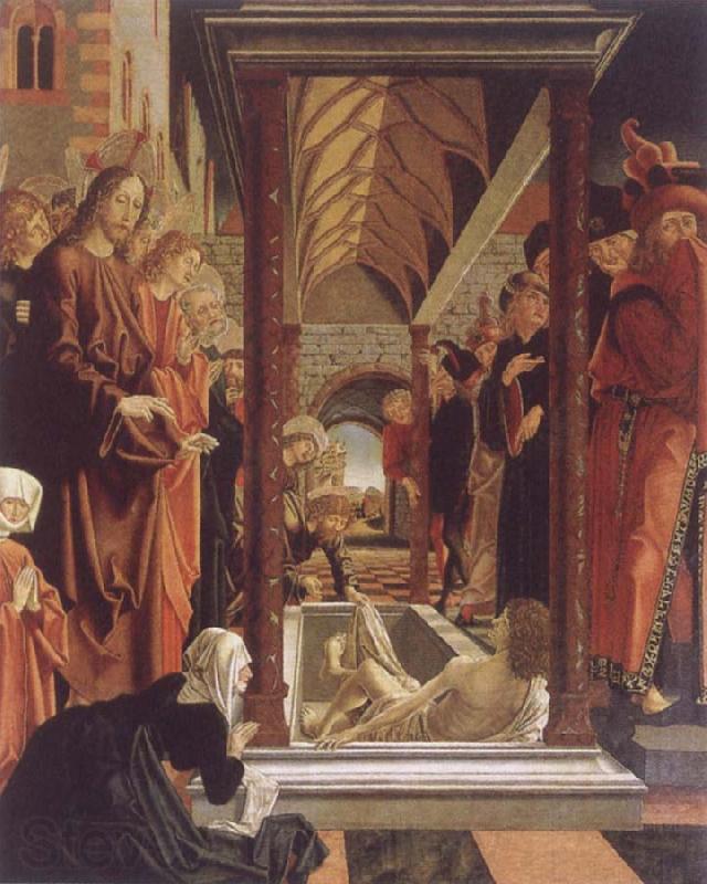 PACHER, Michael Resurrection of Lazarus Norge oil painting art